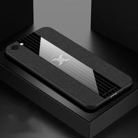 Voor vivo X9 plus XINLI stiksels doek textuur schokbestendig TPU beschermhoes (zwart)
