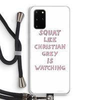 Christian Grey: Samsung Galaxy S20 Plus Transparant Hoesje met koord