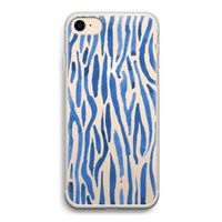 Blauwe nerven: iPhone 7 Transparant Hoesje