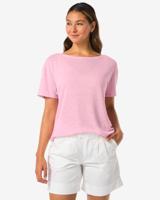 HEMA Dames T-shirt Evie Lichtroze (lichtroze)