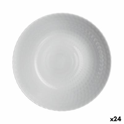 Diep bord Luminarc Pampille Granit Grijs Glas 20 cm (24 Stuks)