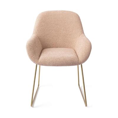 Jesper Home Kushi eetkamerstoel Flax Relax slide gold