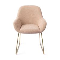 Jesper Home Kushi eetkamerstoel Flax Relax slide gold