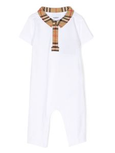 Burberry Kids pyjama à carreaux - Blanc