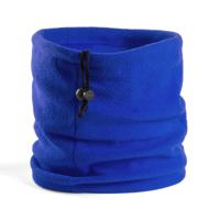 Nekwarmer - blauw - fleece - verstelbaar - colsjaal voor volwassenen