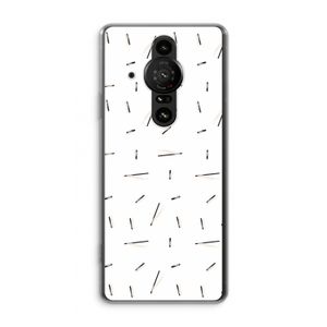Hipster stripes: Sony Xperia Pro-I Transparant Hoesje
