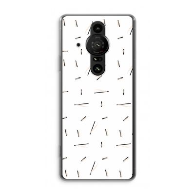 Hipster stripes: Sony Xperia Pro-I Transparant Hoesje
