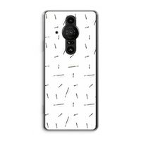 Hipster stripes: Sony Xperia Pro-I Transparant Hoesje