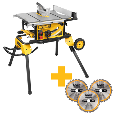 DeWALT DWE7492SET Zaagtafel + DWE74911 Rijdbaar onderstel