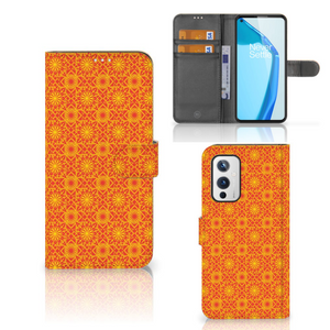 OnePlus 9 Telefoon Hoesje Batik Oranje