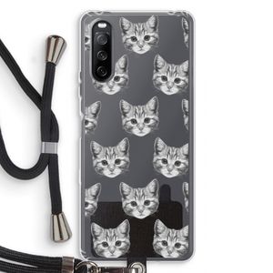 Kitten: Sony Sony Xperia 10 III Transparant Hoesje met koord