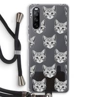 Kitten: Sony Sony Xperia 10 III Transparant Hoesje met koord