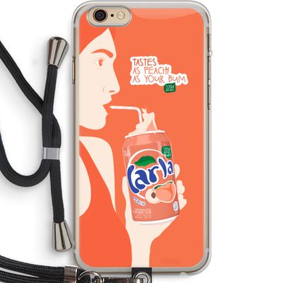 Peach please!: iPhone 6 PLUS / 6S PLUS Transparant Hoesje met koord