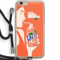Peach please!: iPhone 6 PLUS / 6S PLUS Transparant Hoesje met koord