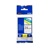 Brother Gloss Laminated Labelling Tape - 24mm, Black/Clear labelprinter-tape TZ