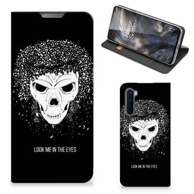 Mobiel BookCase OnePlus Nord Skull Hair Mobiel BookCase OnePlus Nord Skull Hair