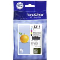 Brother Inktcartridge LC-3211 VALDR Origineel Combipack Zwart, Cyaan, Magenta, Geel LC3211VALDR Brother Inktcartridge LC-3211 VALDR Origineel Combipack Zwart, Cyaan, Magenta, Geel LC3211VALDR