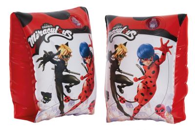 Miraculous zwemvleugeltjes PVC rood/wit one size 2 stuks