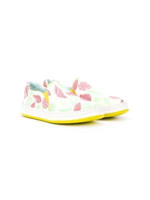 Camper Kids baskets TWS imprimées - Jaune