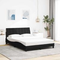 Bedframe zonder matras "Hanko" stof zwart 140x200 cm