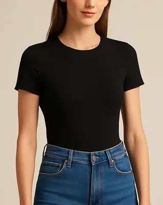 Gladde body korte mouw - PCADINA
