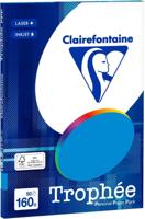 Caribisch blauw A4 papier 160 gram 50 vel Clairefontaine Trophée Caribisch blauw A4 papier 160 gram 50 vel Clairefontaine Trophée