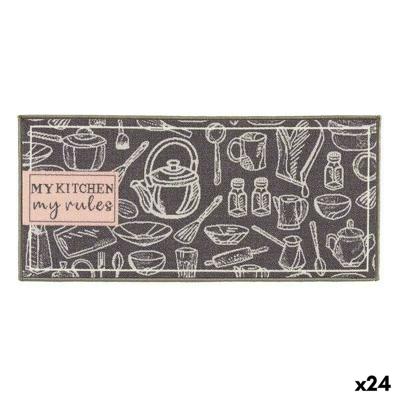 Tapijt Kinvara DESIGN 4 My Kitchen Grijs 40 x 90 cm 40 x 0,05 x 90 cm Multifunctioneel (24 Stuks)