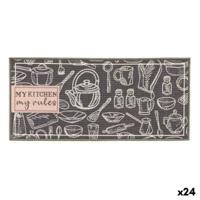 Tapijt Kinvara DESIGN 4 My Kitchen Grijs 40 x 90 cm 40 x 0,05 x 90 cm Multifunctioneel (24 Stuks)