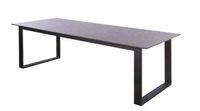 Teeburu table 240x100cm. alu black/concrete - Yoi