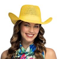 Carnaval Cowboy hoed - geel - volwassenen - Western - themafeest