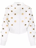 Philipp Plein veste bomber matelassée à clous - Blanc - thumbnail