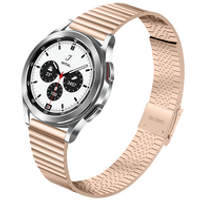 Stalen RVS bandje - Champagne goud - Samsung Galaxy Watch 4 Classic - 42mm & 46mm - thumbnail