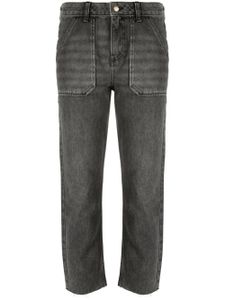 Ba&Sh Elly mid-rise straight-leg jeans - Gris