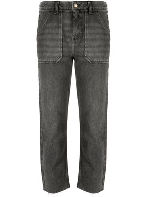 Ba&Sh jean droit Elly à taille mi-haute - Gris