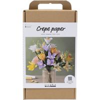 Creativ Company Hobbyset Crepepapier Bloemen Maken - thumbnail