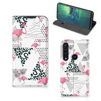 Motorola G8 Plus | Hoesje maken | Flamingo Triangle