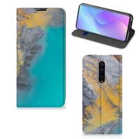 Xiaomi Redmi K20 Pro | Standcase | Marble Blue Gold