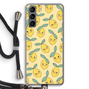 Citroenen: Samsung Galaxy S21 Transparant Hoesje met koord