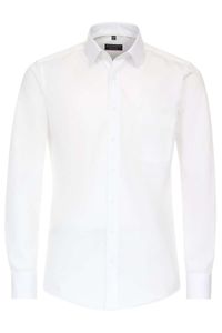 Redmond Modern Fit Overhemd ecru, Effen
