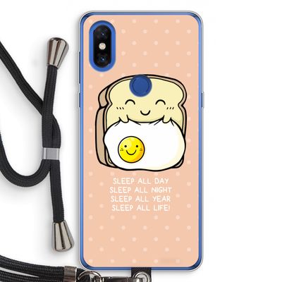 Sleep All Day: Xiaomi Mi Mix 3 Transparant Hoesje met koord