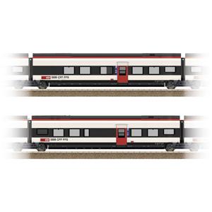 TRIX H0 23281 H0 uitbreidingsset 1 voor de Giruno van de SBB B(B11) 2e klas en C(B10) 2e klas