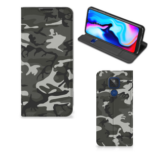 Motorola Moto G9 Play Hoesje met Magneet Army Light