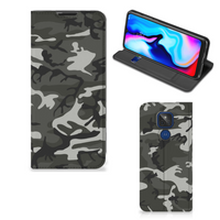 Motorola Moto G9 Play Hoesje met Magneet Army Light