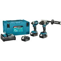 Makita DLX2550TJ Accu combiset 2-delig (DHP492 + DTD153) 18V 5.0Ah in Mbox