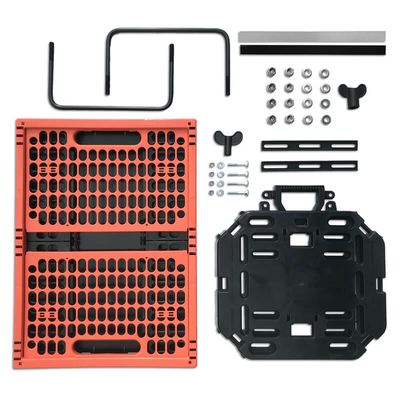 Plates 4 Bikes Travel set: vouwkrat + multi-plaat + tassenbeugels