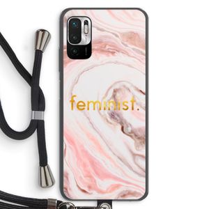 Feminist: Xiaomi Redmi Note 10 5G Transparant Hoesje met koord