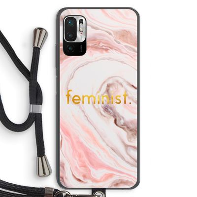 Feminist: Xiaomi Redmi Note 10 5G Transparant Hoesje met koord