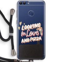 Pizza is the answer: Huawei P Smart (2018) Transparant Hoesje met koord