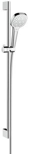 Hansgrohe Croma Select E Multi glijstangset 90cm chroom/wit