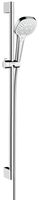 Hansgrohe Croma Select E Multi glijstangset 90cm chroom/wit Hansgrohe Croma Select E Multi glijstangset 90cm chroom/wit
